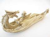 Weißer Drachen Räucherstäbchenhalter (I)