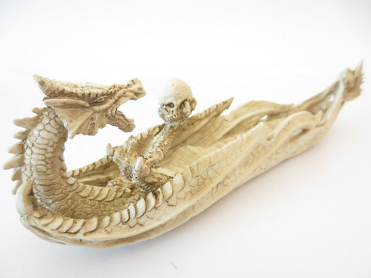 Weißer Drachen Räucherstäbchenhalter (I)
