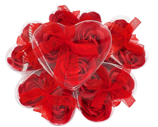 Romantisches Rood Roosvormige Zeep – 12 Stück