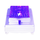 Silberne Lichtbasis für Kristalle – 8 cm