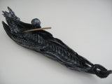 Schwarzer Drache Rucherstbchenbrettchen (I)