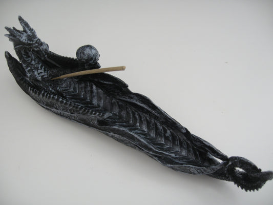 Schwarzer Drache Rucherstbchenbrettchen (I)