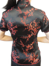 schwarz/rot mit blute Damen Tops